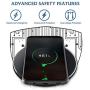 GLOUE Wireless Charger 10W Qi Wireless Charging Compatible with iPhone 11/11Pro/11Pro Max/Xs Max/XS/XR/X/8 Plus, Compatible with Galaxy S9/S9+/S8/S8+, 5W for All Qi-Enabled Phones-2 Pack