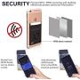 New 5-in-1 Cell Phone Wallet-Stick On Spandex Ring Card Holder Sleeve Back-Double-Pocket+Magnetic+Finger Grip Strap Loop+Kickstand+RFID Block ,Most of Smartphones (iPhone/Android/Samsung Galaxy)