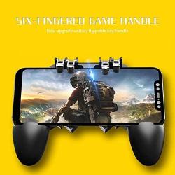 FOONEE Mobile Game Controller, Wireless 6 Finger Operation Mobile Gaming Joystick, iOS Android Universal Mobile Gaming Joystick Gamepad Grip