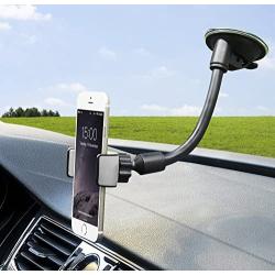 Car Mount, Universal Windshield Phone Mount Car Holder Car Phone Mount Car Cell Phone Holder with Strong Suction Cup for iPhone X 8 Plus 7 Plus Samsung Galaxy S9 Plus S8 Note S7 Edge LG Sony and More