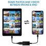 FA-STAR USB Camera Adapter, USB Female OTG Data Sync Cable Compatible with iPhone 11 X 8 7 6 Plus iPad Air Pro Mini, Support Card Reader, USB Flash Drive, Mouse, Keyboard, Hubs, MIDI - Black