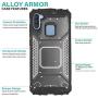 CasemartUSA Phone Case for [Samsung Galaxy A11], [Alloy Series][Gun Metal] Aluminum Metal Plate Military Grade Shockproof Protective Cover for Samsung Galaxy A11 (Verizon, AT&T, Metro, T-Mobile)