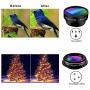 Phone Camera Lens Kit, 9 in 1 Zoom Universal Telephoto Lens+198° Fisheye lens + 0.36 Super Wide Angle Lens + 0.63X Wide Lens +20X Macro Lens + 15X Macro Lens + CPL + Kaleidoscope Lens + Starburst Lens