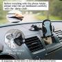 Car Phone Mount,OHLPRO Cell Phone Holder Car Dash Windshield Dashboard Universal 360°Adjustable Rotating for iPhone Samsung Sony Google All 4"- 6.4" Smartphones (Silver)