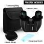 SGODDE Compact Binoculars for Adult Kids 10x25 Waterproof Binocular Weak Light Night Vision Folding High Powered Clear Binoculars Lightweight Bird Watching