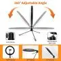 EMIUP 10 inch Selfie Ring Light with Tripod Stand & Cell Phone Holder for Live Stream/Makeup, Mini Led Camera Ringlight for YouTube Video/Photography Compatible with iPhone Android,3 Light Modes EMIUP 10 inch Selfie Ring Light with Tripod Stand & Cell Phone Holder for Live Stream/Makeup, Mini Led Camera Ringlight for YouTube Video/Photography Compatible with iPhone Android,3 Light Modes