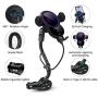 Wireless Car Charger Mount,Walotar Car Cigarette Lighter Phone Holder,Auto Clamping 10W 7.5W Qi Fast Charging Dual USB Port Air Vent Cradle for Cell Phone