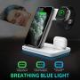 WAITIEE Wireless Charger,3 in 1 Qi-Certified 15W Fast Charging Station for Apple iWatch Series 5/4/3/2/1,AirPods,Compatible with iPhone 11 Series/XS MAX/XR/XS/X/8/8 Plus/Samsung (White)
