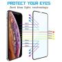 MANTO Screen Protector for iPhone 11 Pro Max and iPhone Xs Max 6.5 Inch (3-Pack) Full Coverage Tempered Glass Protector Film, 3D Touch, Anti Fingerprint, Black