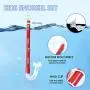 Kids Snorkel Set Junior Snorkeling Gear Kids Silicone Scuba Diving Snorkeling Glasses Set Semi-Dry Snorkel Equipment for Boys and Girls Age from 4-8 Years Old