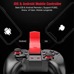 Mobile Gaming Controller, BEBONCOOL Mobile Controller for PUBG, Remote Game Controller for iPhone, Mobile Game Wireless Controller with Triggers, Mobile Gamepad with Joysticks Controller for iOS Red