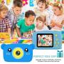 Yuehuam Kids Camera for Boys Birthday Toy Gifts Portable Mini 2 Screen Child Camera 20MP Dual Lens Video Camera DV Camcorder with 32G Memory Card