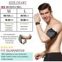 Cell Phone Armband for Running, Sports Armband for All Phones Fitness and Gym Workouts Universal (iPhone X/8/7/6/Plus,Samsung Galaxy S9/S8/S7/S6/Edge/Plus & LG,Huawei,Google,Sony & More) Black L