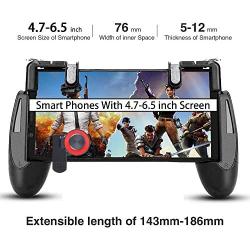 OUYAWEI Gamepad for Knives Out PUBG Mobile Phone Shoot Game Controller L1R1 Shooter Trigger Fire Button 3 in 1 for iOS Android