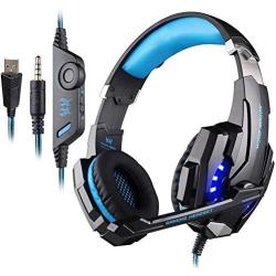 Gaming Headset Headphone for Playstation 4 Xbox One PC Laptop Tablet Smartphone 3.5mm Stereo Earphone with Mic Noise Reduction (Important: Adapter Not Included for Xbox One Old Version)