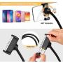 Andoer Clip-On LED Ring Light 3 Lighting Modes, USB Fill-in Lamp Dual Lights Dimmable Flexible Arms Design with Phone Holder for Live Video Chatting Selfie