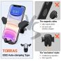 TORRAS Car Phone Holder, [2020 Auto-Clamping] Cell Phone Mount Cradle for Car Air Vent Compatible for iPhone SE/ 11 Pro Max/Xs/XR / 8 Plus, Samsung Galaxy Note 20 S20 S10 S9 & All Smartphones