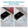 ROMOSS 20000mAh Power Bank LT20PS+, 18W PD USB C Portable Charger with 3 Outputs & 3 Inputs External Battery Pack Cell Phone Charger Battery Compatible with iPhone 11, Xs Max, iPad Pro, Samsung S20