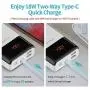 ROMOSS 20000mAh Power Bank LT20PS+, 18W PD USB C Portable Charger with 3 Outputs & 3 Inputs External Battery Pack Cell Phone Charger Battery Compatible with iPhone 11, Xs Max, iPad Pro, Samsung S20