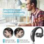 YW YUWISS Bluetooth Headset [36Hrs Playtime, 2 Batteries] Wireless Bluetooth Earpiece for Cell Phone Noise Canceling Car Earphones with Mic Compatible with iPhone Samsung Android (Upgraded Version)
