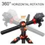 K&F Concept TM2515T1 Professional 67 inch Camera Tripod Horizontal Aluminium Tripods Portable Monopod with 360 Degree Ball Head Quick Release Plate for Canon Nikon Sony DSLR Cameras K&F Concept TM2515T1 Professional 67 inch Camera Tripod Horizontal Aluminium Tripods Portable Monopod with 360 Degree Ball Head Quick Release Plate for Canon Nikon Sony DSLR Cameras