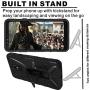 HNHYGETE Designed for LG STYLO 5 Plus(2019) Case,LG Stylo 5 Cell Phone Case,Dual Layer Heavy Duty Non Slip Shockproof Bumper Rugged Protective Cover (Black)