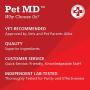 Pet MD Chlorhexidine Wipes with Ketoconazole and Aloe for Cats and Dogs, 50 Count