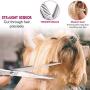 OBloved Dog Grooming Scissors Kit, 8pcs Stainless Steel Pet Grooming Scissors， Trimming Shears kit-Thinning, Straight, Curved Shears and Comb for Cat Pet