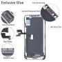 Keytas Compatible with iPhone X Screen Replacement Kit 5.8 Inch OLED for iPhone X 3D Display Touch Screen Digitizer Full Assembly with Tools Kit+ Screen Tempered Protector+ Waterproof Frame Adhesive