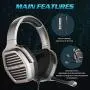 XIBERIA V21 3.5mm Silver Gaming Headset, Over-Ear Stereo Gaming Headphones with Uni-Directional Microphone for PC, Computer, Laptop, PS4, Xbox One, Nintendo Switch, Mac, iPad XIBERIA V21 3.5mm Silver Gaming Headset, Over-Ear Stereo Gaming Headphones with Uni-Directional Microphone for PC, Computer, Laptop, PS4, Xbox One, Nintendo Switch, Mac, iPad