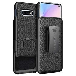 Aduro Galaxy S10e Case with Kickstand Belt Clip Holster, Combo Galaxy Case with Rotating Belt Clip Super Slim Shell Samsung Galaxy Belt Clip Case for Samsung Galaxy S10e (NOT Plus) Cell Phone (2019)