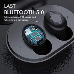 Wireless Earbuds, Comeproof Bluetooth Earbuds Deep Bass HiFi Stereo Sound 24H Playtime Bluetooth Headphones in Ear with Charging Case and Built in Mic for Sports Running.