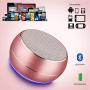 NUBWO Portable Bluetooth Speakers with HD Audio and Enhanced Bass, Built-in Speakerphone for iPhone, iPad, BlackBerry, Samsung and More (Rose Gold)