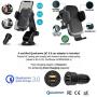 CharGenius Wireless Car Charger Mount, Qi Fast Charging Auto Clamping Phone Holder, Dashboard Windshield Air Vent CD Mount for iPhone 11 Pro XS Max XR X 8+, Android Samsung Galaxy S10+ S10 S9+ S9 S8+