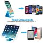 Desk Cell Phone Stand Holder Aluminum Phone Dock Cradle Compatible with Switch, All Android Smartphone, for iPhone 11 Pro Xs Xs Max Xr X 8 7 6 6s Plus 5 5s 5c Charging, Accessories Desk (Blue)