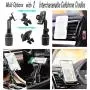 (2020 Upgraded 2 Holders) Car Cup Holder Phone Mount with Air Vent Phone Holder Ultimate Easy Clamp Hands-Free Cup Phone Holder for Car, Adjustable Telescopic Arm Cup Cradle Mount for All Smartphones