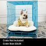 ANWA Dog Bed Pet Cushion Crate Mat Soft Pad Washable and Cozy for Medium Large Dog