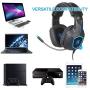 SADES Gaming Headset for Xbox One, PS4, Nintendo Switch, Bass Surround Sound Over-Ear 3.5mm Stereo Wired Headphones with Flexible Mic and Volume Control for Laptop PC  Smartphones