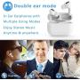 Wireless Earbuds Bluetooth 5.0 Headphones in-Ear Noise Cancelling True Wireless Headphones HiFi Stereo IPX5 Waterproof Headsets with Fast Charging Case for Apple Airpods pro iPhone Android