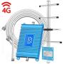 Home Cell Phone Signal Booster 4G LTE 700MHz Band 12/13/17 FDD Repeater Amplifier with AT&T T-Mobile Verizon and US Cellular Enhance LTE Voice and Data