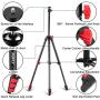 Fufly Phone Tripod,54 inch Adjustable Travel Video Tripod with Smartphone Bluetooth Remote&Cell Phone Mount Holder for Camera GoPro/Mobile Cell Phone iPhone Xs/Xr/Xs Max/X/8/Galaxy Note 9