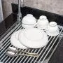 bemece Roll up Silicone Drainer Rack, 20" x 12.8" Foldable Dish Drainer Rack over the Sink, Multipurpose Dish Drying Rack for Drying Vegetable, Fruits and Dishes bemece Roll up Silicone Drainer Rack, 20" x 12.8" Foldable Dish Drainer Rack over the Sink, Multipurpose Dish Drying Rack for Drying Vegetable, Fruits and Dishes