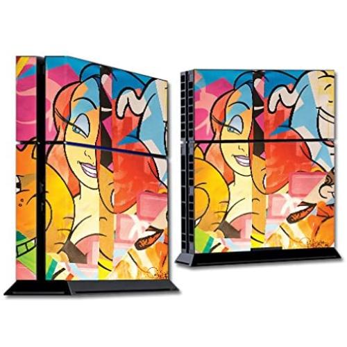 MightySkins Skin Compatible with Sony PS4 Console - Cartoon Smiles | Protective, Durable, and Unique Vinyl Decal wrap Cover | Easy to Apply, Remove, and Change Styles | Made in The USA