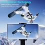 Single Axis Handheld Gimbal Stabilizer,3 in 1 Portable Smartphone Video Stabilizer Selfie Stick Tripod Upgrade Anti-Shake Follow Mode,360° Rotate with Remote for iPhone Android Phone Blogger Youtuber