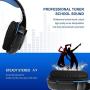 Water-chestnut Gaming Headset, Stereo Bass Noise Cancelling Over-Ear Headphone, with LED Light On It, USB Wired Gaming Headsets for A Variety of Games for PC, Computer, Mobile Phones