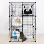 ALLISANDRO Small Pet Playpen, Small Animal Cage for Indoor Outdoor Use, Portable Metal Wire Yard Fence for Small Animal, Puppy, Kitten, Guinea Pigs, Bunny, Turtle, Hamster ALLISANDRO Small Pet Playpen, Small Animal Cage for Indoor Outdoor Use, Portable Metal Wire Yard Fence for Small Animal, Puppy, Kitten, Guinea Pigs, Bunny, Turtle, Hamster