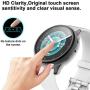 Cuteey for Galaxy Watch Active 2 Case with HD Hard PMMA Screen Protector, 2 Pack Slim Guard Thin Bumper Full Coverage Cover for Samsung Watch Women Men Smart Watch Accessories (Black+Black, 40mm)