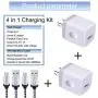 USB Wall Charger Micro USB Cable,4Kit Charging Block USB Charger Cube Plug with Android Micro Cord Cable Compatible Samsung Galaxy S7 Edge A10 A6 M10 J7 J8 S6 S5 Note 4 5, LG, HTC, Moto, Android Phone USB Wall Charger Micro USB Cable,4Kit Charging Block USB Charger Cube Plug with Android Micro Cord Cable Compatible Samsung Galaxy S7 Edge A10 A6 M10 J7 J8 S6 S5 Note 4 5, LG, HTC, Moto, Android Phone
