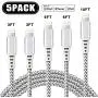 Lightning Cable Apple MFi Certified iphone Charger iPhone Charger Cable Lightning Cable 3/6/10FT 5pack iPhone 11 Pro Xs XR X 8 7 6s 6 Plus MAX ipad Charging Cable Cord Fast USB Accessories Chargers Lightning Cable Apple MFi Certified iphone Charger iPhone Charger Cable Lightning Cable 3/6/10FT 5pack iPhone 11 Pro Xs XR X 8 7 6s 6 Plus MAX ipad Charging Cable Cord Fast USB Accessories Chargers
