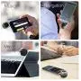 Mini Portable Speaker, 3W Mobile Phone Speaker with 250mAh Lithium Battery Line-in Speaker with Clear Bass 3.5mm AUX Audio Interface, Plug and Play for iPhone, iPad, iPod, Tablet, Computer (White)